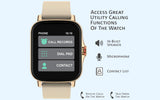 Maxima MAX PRO X6 X6O1PGSA65312 Gold Silicon Unisex Smart Watch