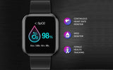 Timex METAL FIT TW0HXW300T Black Silicon Unisex Smart Watch